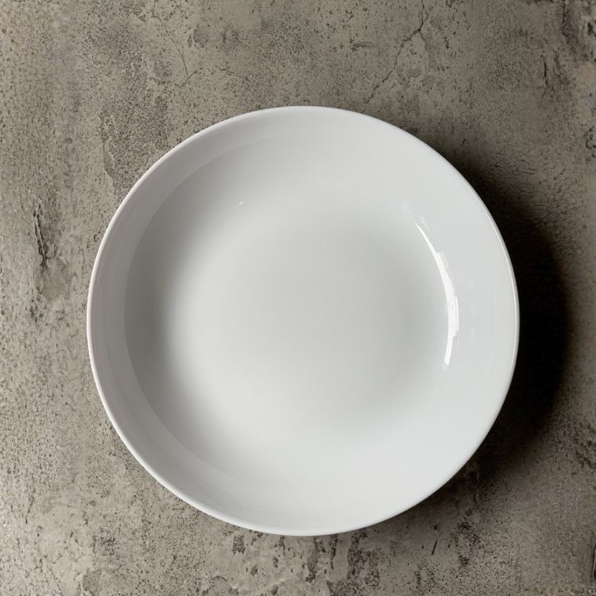 Đĩa soup thủy tinh tròn White moon 22 cm - Ảnh 4