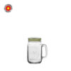 Ly thủy tinh tay cầm nắp vặn 450ml - SAPATA