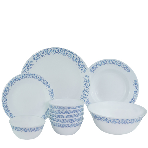 Bộ chén đĩa thủy tinh Diva Ivory Royal Arch 10 món (La Opala) - Ảnh 4
