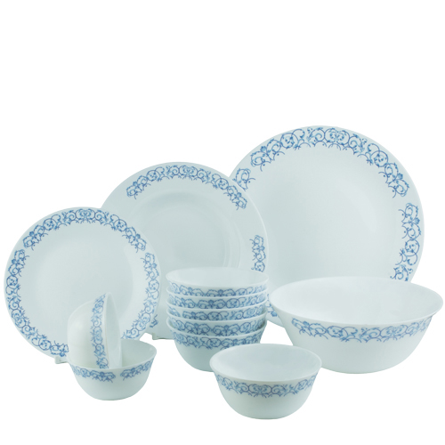 Bộ chén đĩa thủy tinh Diva Ivory Royal Arch 12 món (La Opala) - Ảnh 4