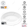 Đĩa thủy tinh oval nhỏ Toledo 23 cm