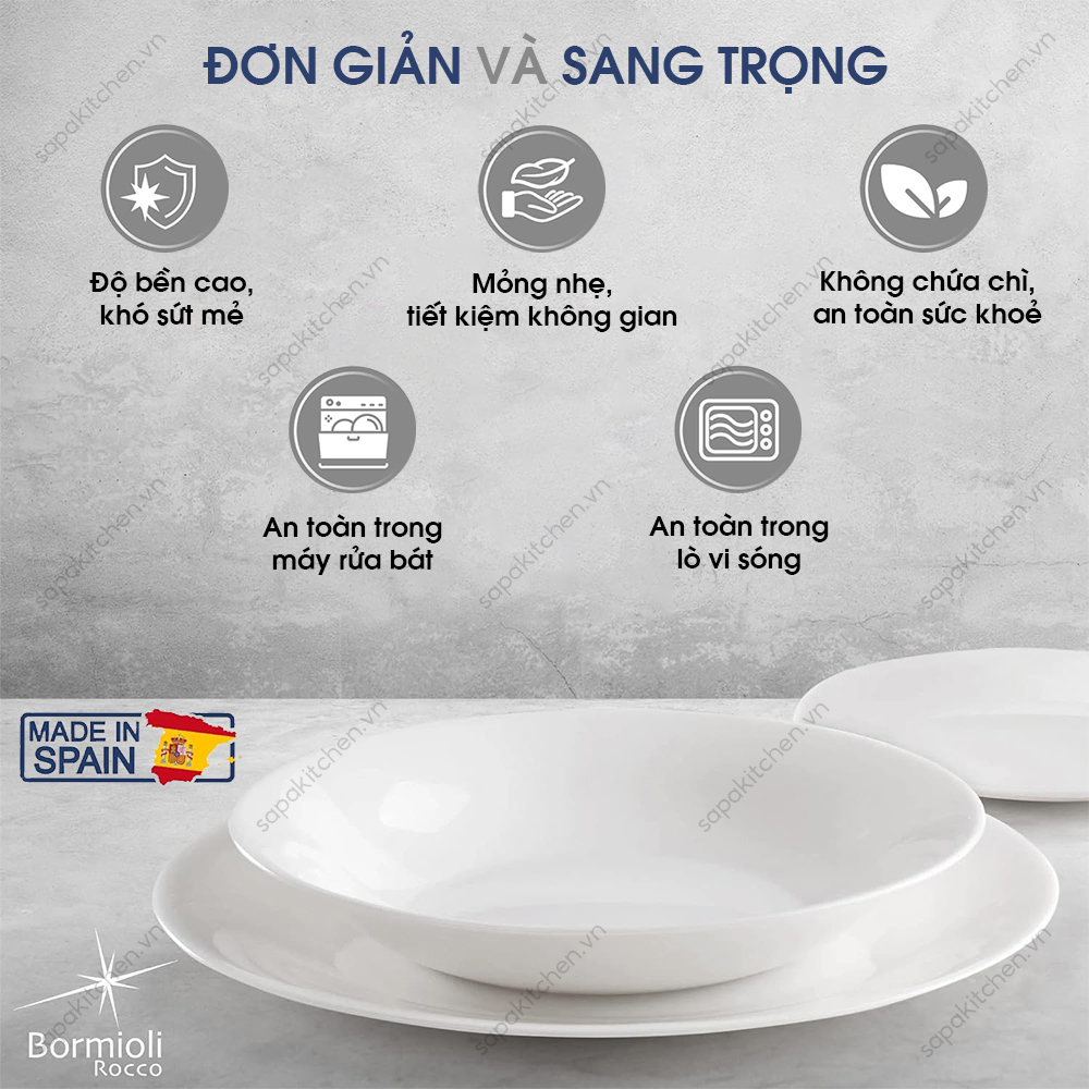 Đĩa thủy tinh tròn nhỏ Ronda 20 cm - Ảnh 2